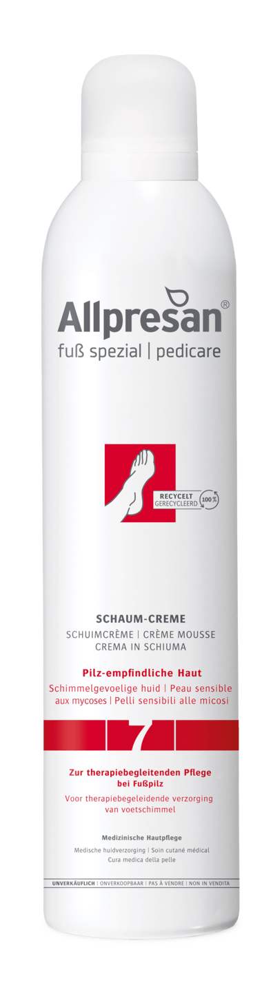 Allpresan Fuß spezial - Nr. 7  Schaum-Creme Pilz-empfindliche Haut, 300 ml
