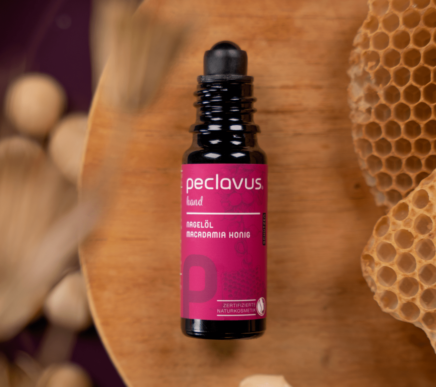 peclavus - Nagelöl Macadamia Honig | Schützen, 10 ml