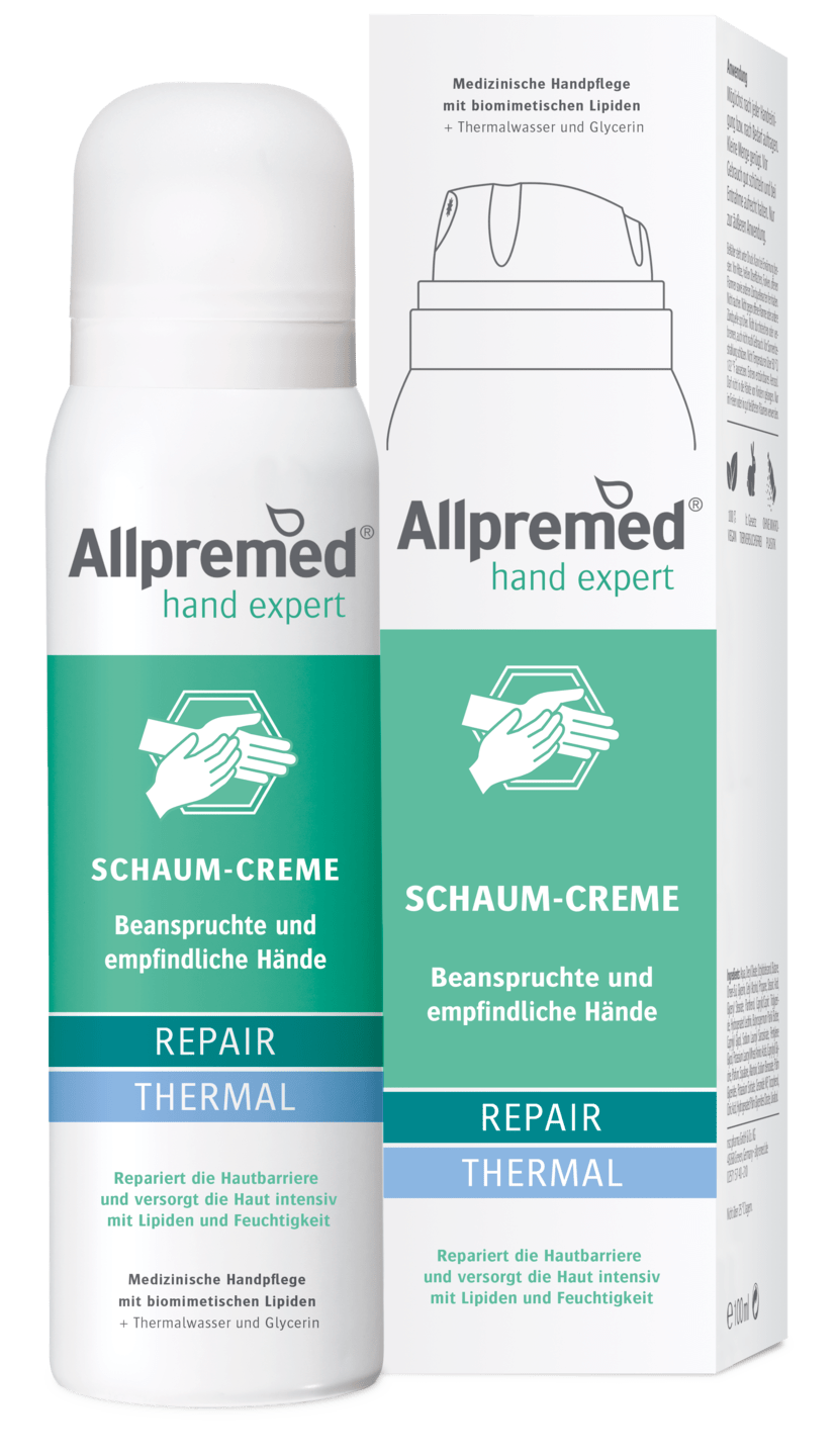 Allpremed hand expert - Lipid Schaum-Creme REPAIR Thermal, 100 ml
