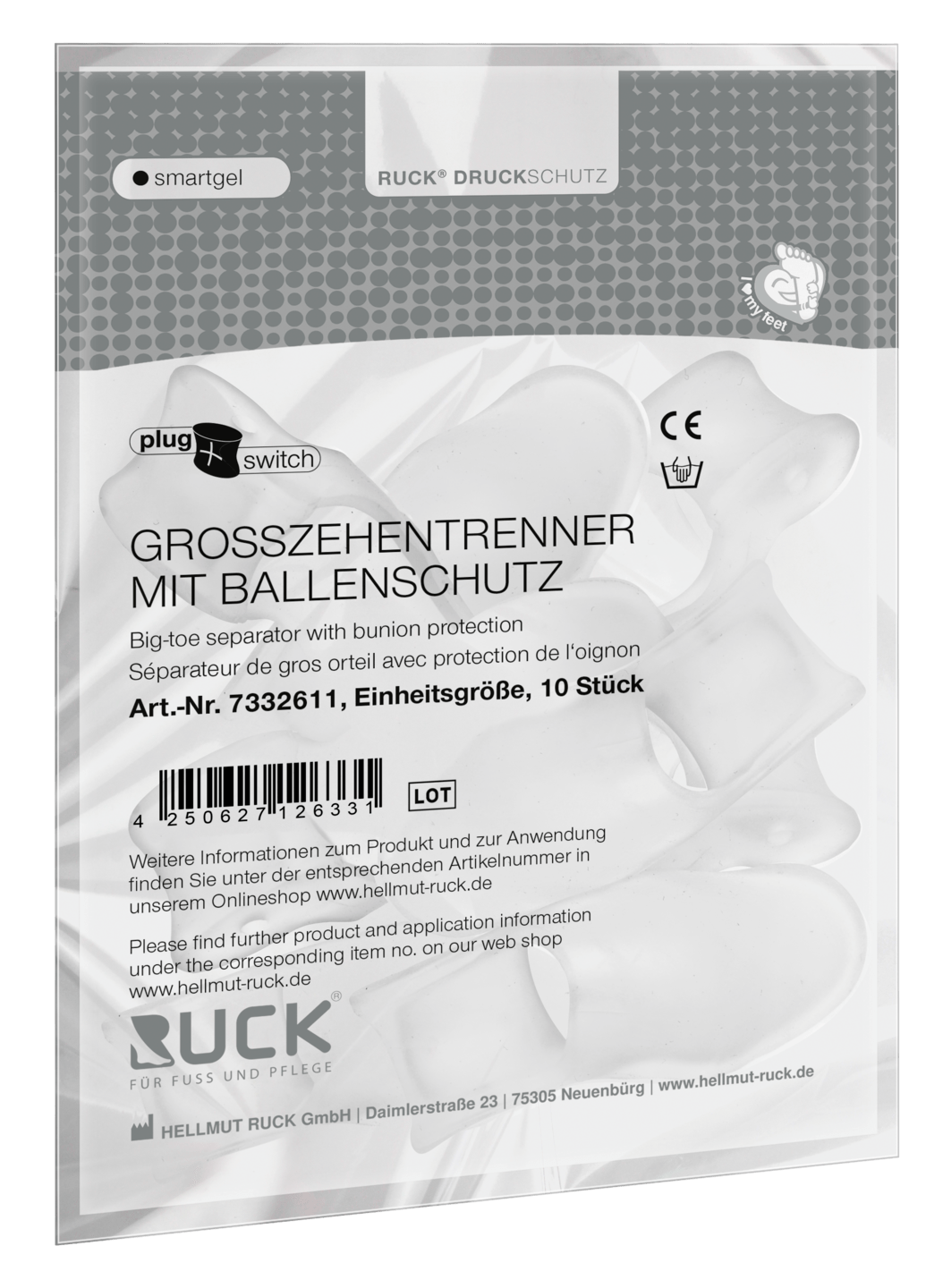 RUCK DRUCKSCHUTZ - Großzehentrenner mit Ballenschutz