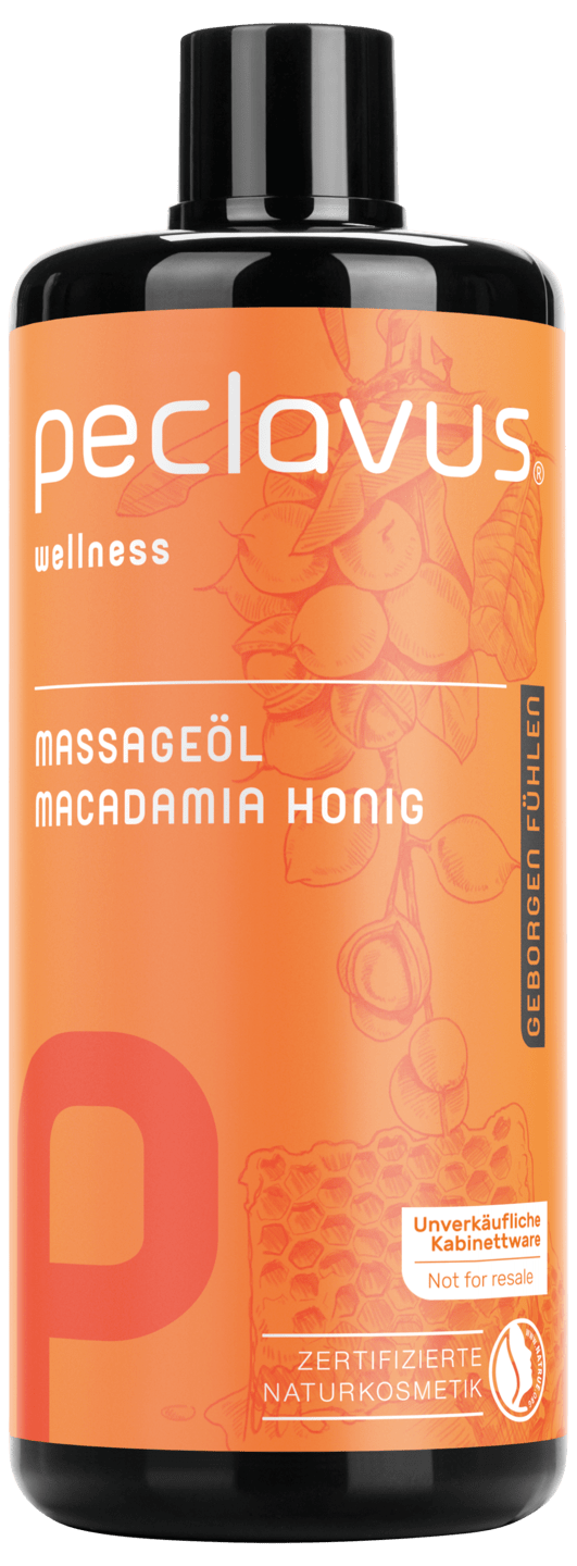 peclavus - Massageöl Macadamia Honig, 500 ml