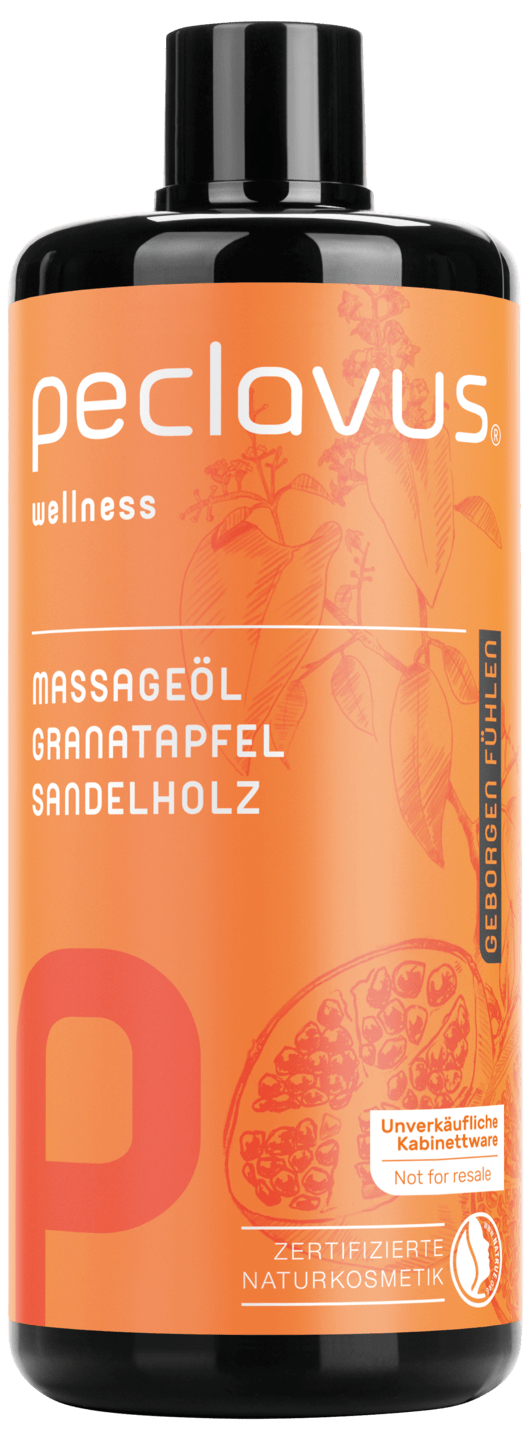 peclavus - Massageöl Granatapfel Sandelholz, 500 ml