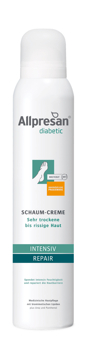 Allpresan diabetic - Schaum-Creme INTENSIV + REPAIR mit Urea