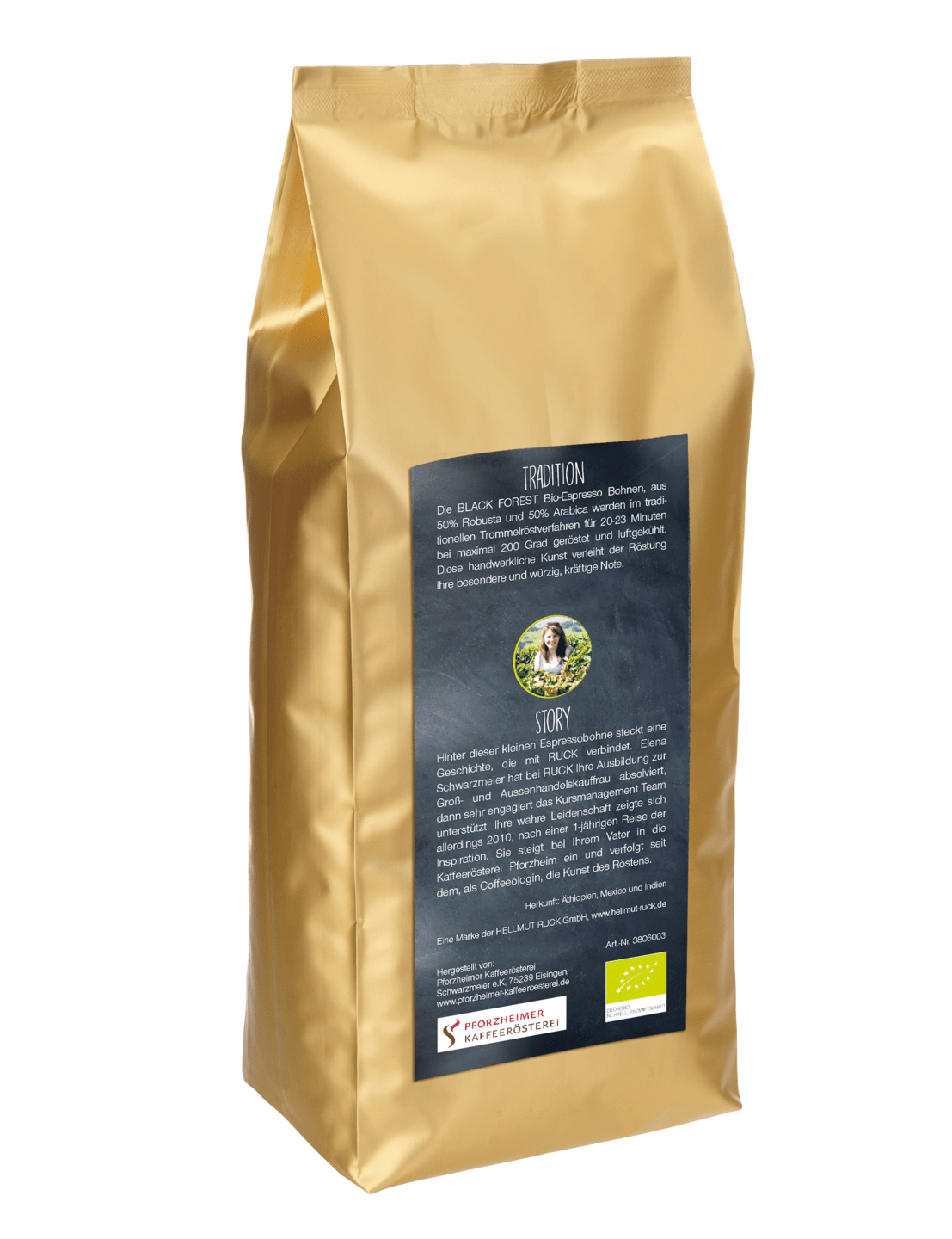 RUCK - RUCK® BLACK FOREST Bio-Espresso, 1000 g