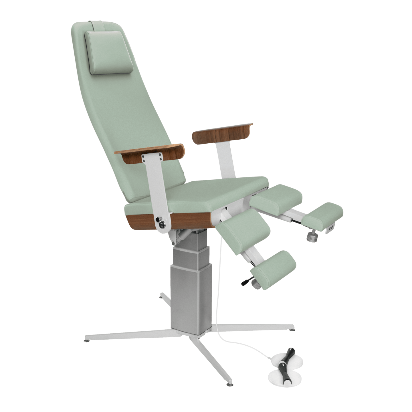 RUCK - Fußpflegestuhl SINA, Höhenhub elektrisch in salbei