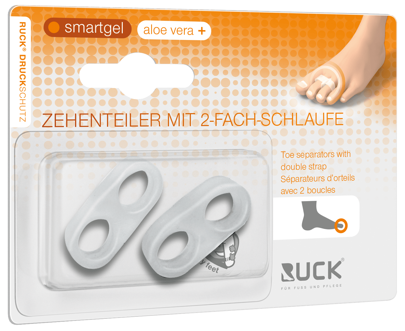 RUCK DRUCKSCHUTZ - Zehenteiler mit 2-fach Schlaufe
