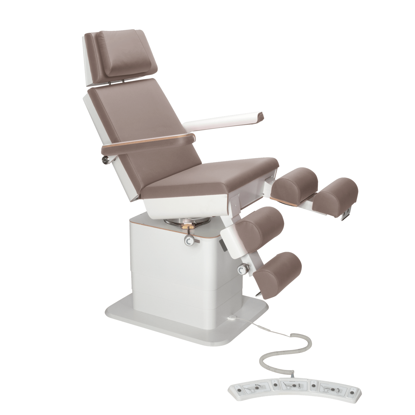 RUCK - MOON Podiatry Chair/Couch (with gas assisted leg sections) in nutmeg