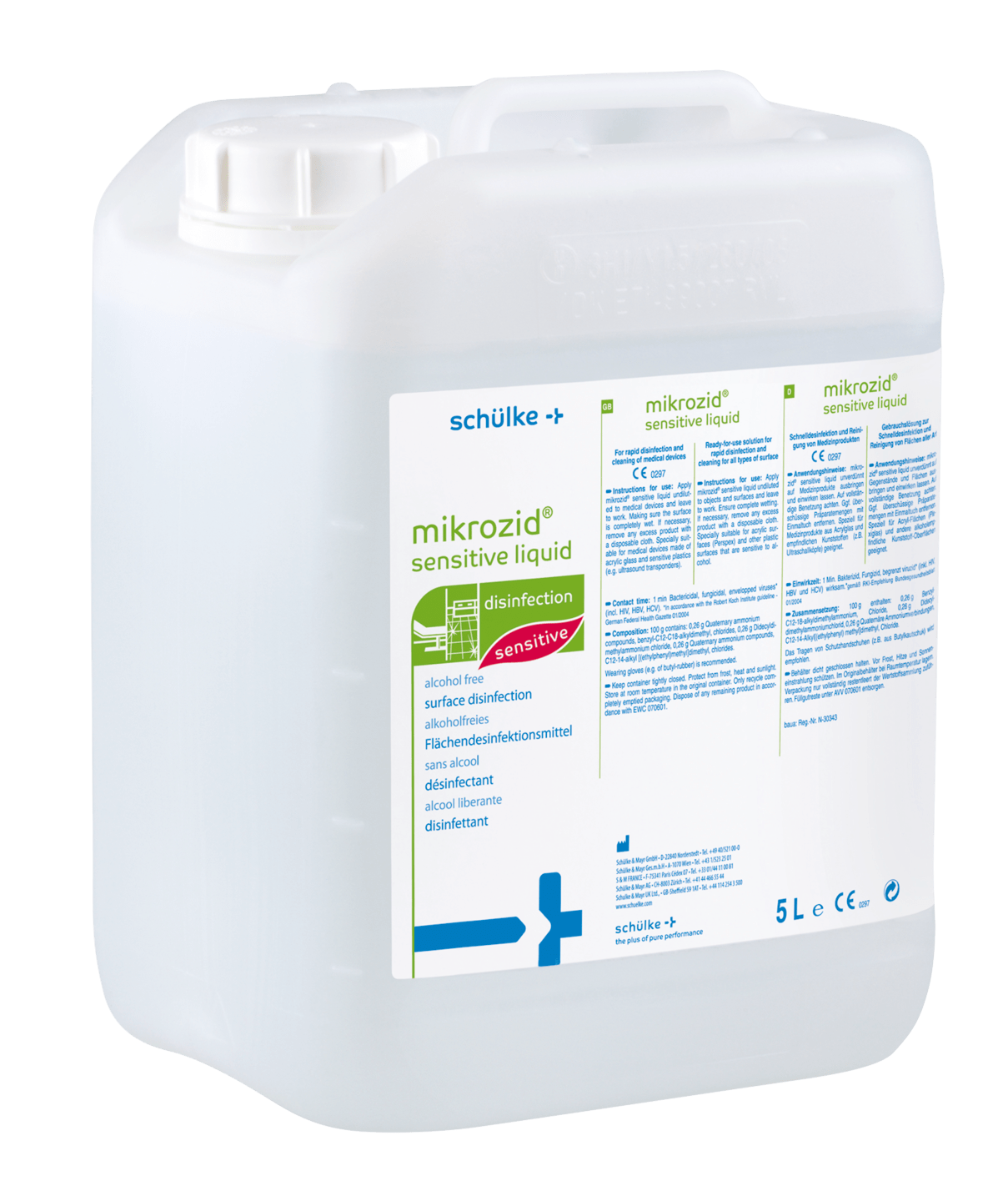 Schülke - Mikrozid sensitive liquid Flächendesinfektion, 5000 ml